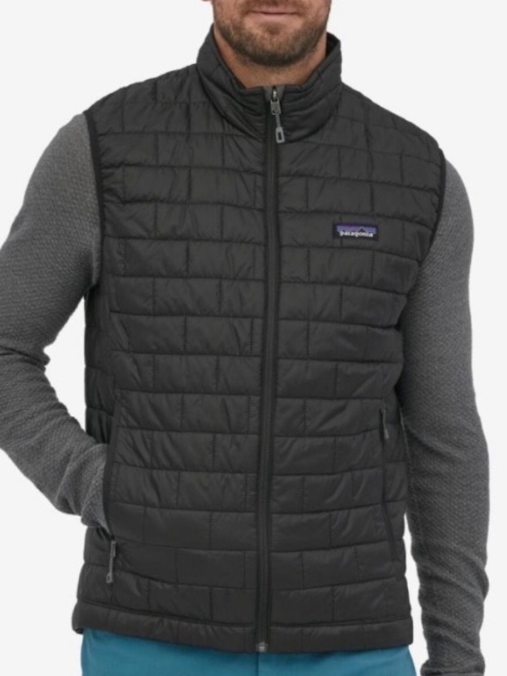 Patagonia Men's Nano Puff Lightweight Puffer Vest Black Medium